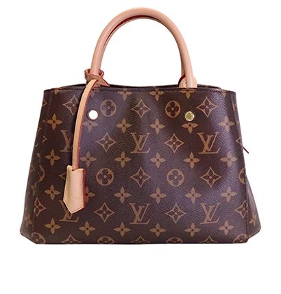 Montaigne BB, &pound;1,400, Handbags, Brown, Coated Canvas, Front view